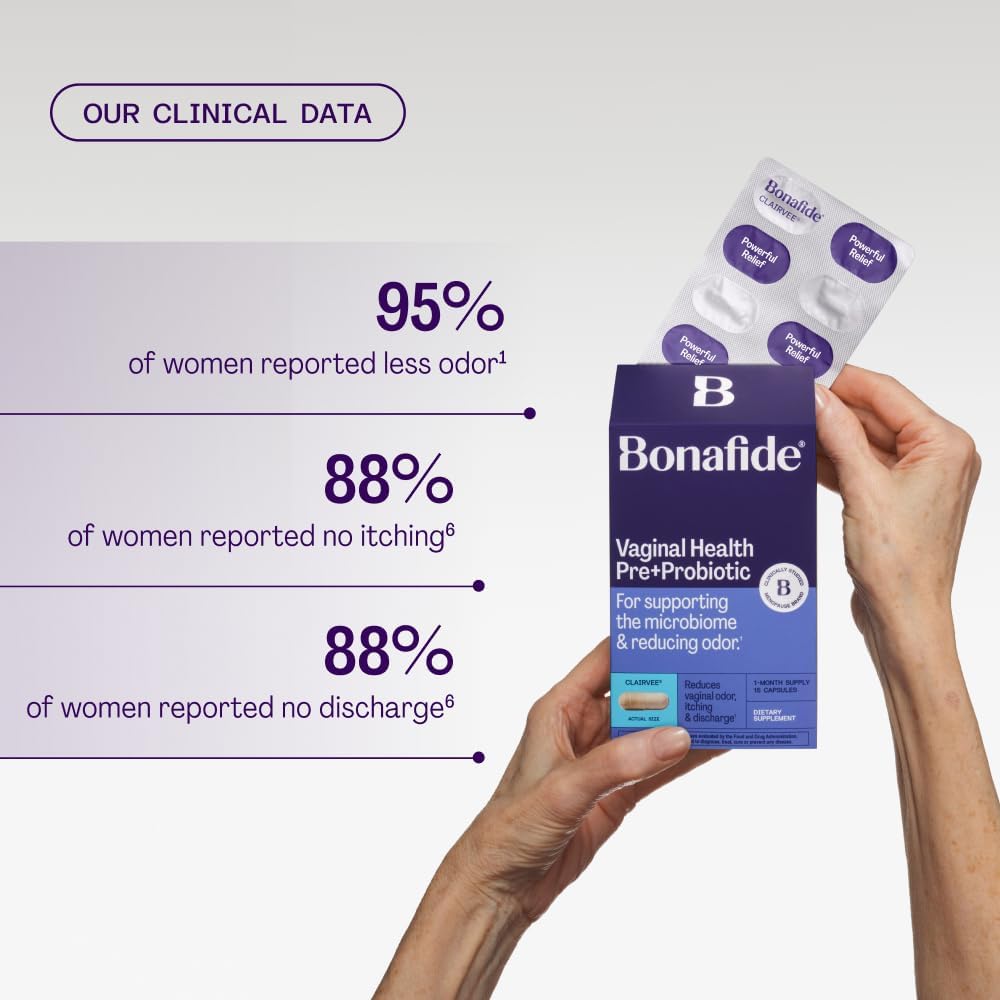 Bonafide Clairvee + Revaree – Hormone-Free, Drug-Free Relief from Odor, Vaginal Itching and Discharge + Vaginal Moisturizer with Hyaluronic Acid – 1 Month Supply - Image 6