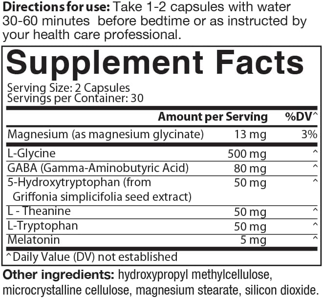 MENOLABS Well Rested Sleep Aid - 60 Capsules - Menopause Supplements for Women with Magnesium Glycinate, Melatonin, L-Glycine, L-Theanine and More, Supports Healthy Rest and Promotes Quality Sleep - Image 6