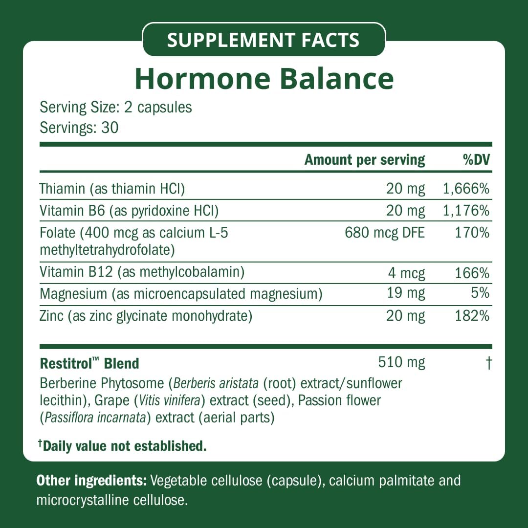 Semaine Hormone Balance – Clearer Skin, Enhanced Moods, Deeper Sleep & Happier Hormones. Hormone-Free, Vegan Capsule, Multi-Symptom Support (60 ct) - Image 9