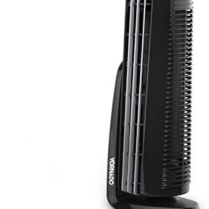 Vornado Duo Small Room Tower Air Circulator Fan, Black, 14 In.