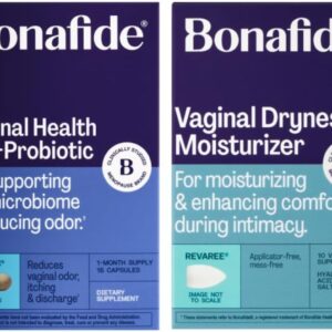 Bonafide Clairvee + Revaree – Hormone-Free, Drug-Free Relief from Odor, Vaginal Itching and Discharge + Vaginal Moisturizer with Hyaluronic Acid – 1 Month Supply