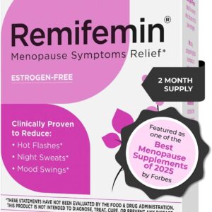 Remifemin Menopause Symptoms Relief - Clinically Proven Ingredients - Menopause Supplements - Black Cohosh - Estrogen-Free - Made in Germany - 120 Tablets