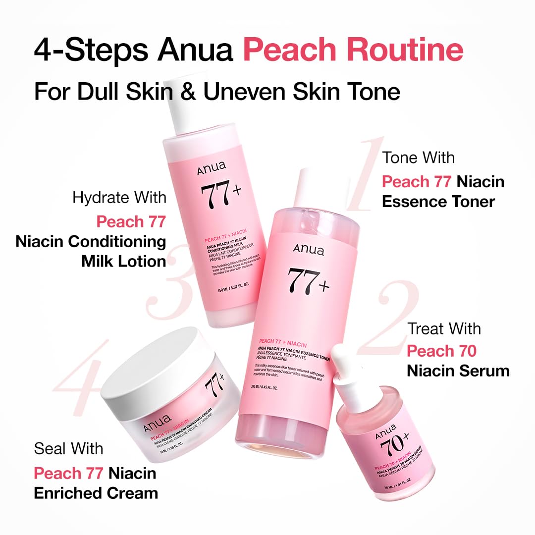 ANUA Peach Niacinamide Cream, Hydrating Face Moisturizer with Collagen, Vitamin B12, Ceramide & Panthenol, Barrier Repair for Dry Skin, Glowing Glass Skin, Korean Skincare, 1.69 fl.oz. - Image 6