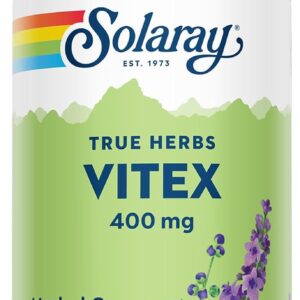 SOLARAY Vitex Berry 400mg | Womens Healthy Hormone Balance Formula | Menstruation & Menopause Support, 100ct