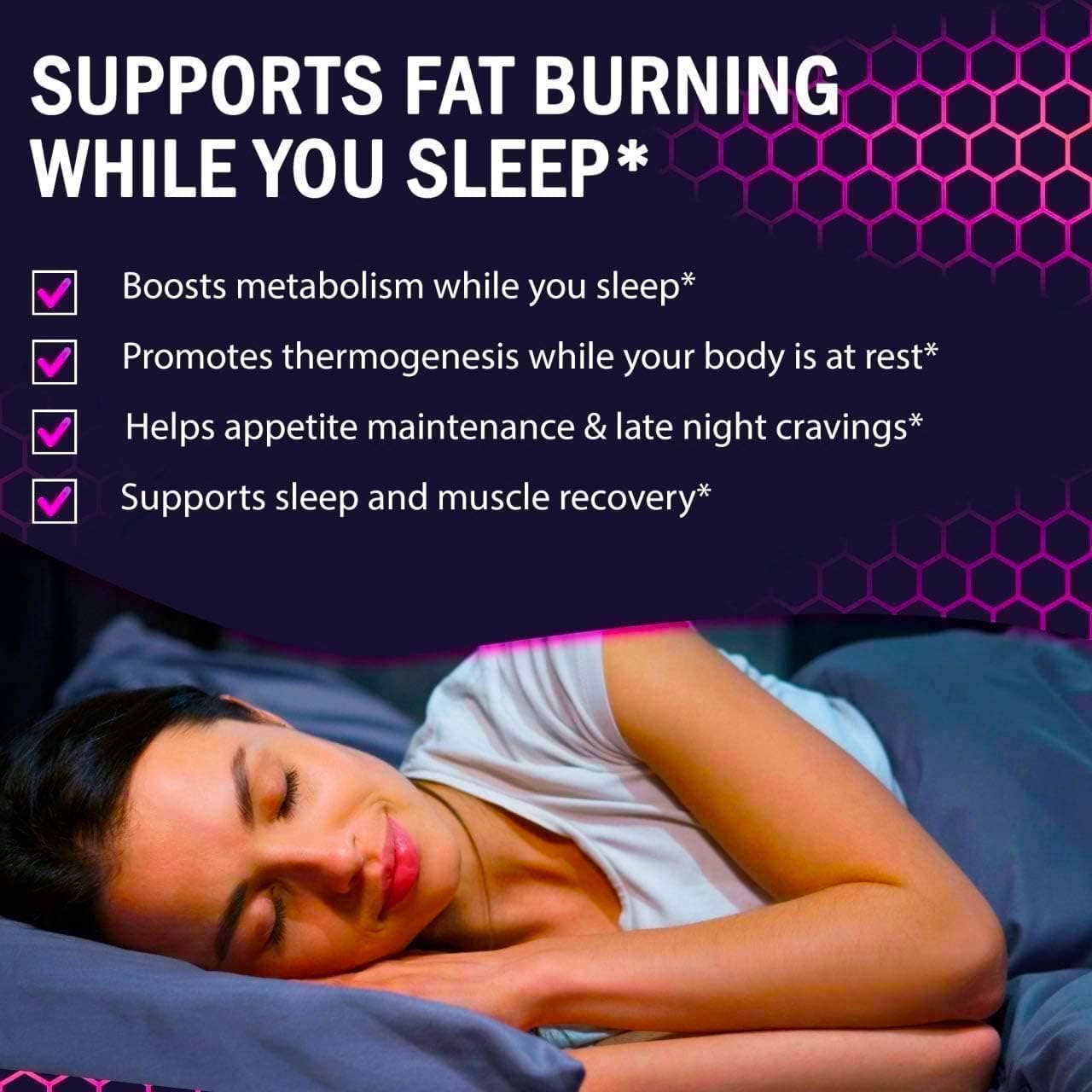 (2 Pack) Night Time Weight Loss Pills for Women - Advanced Weight Loss Supplement - Fat Burners for Women - Diet Pills that Work Fast - Belly Fat Burner - Appetite Suppressant - Made in USA - Image 4