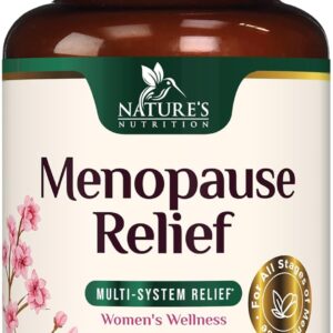 Menopause Supplement for Women - Natural Menopause Relief Support for Mild Hot Flashes & Night Sweats - Best Probiotics for Women, Dong Quai, Black Cohosh, Ashwagandha - Bottled in USA - 60 Capsules