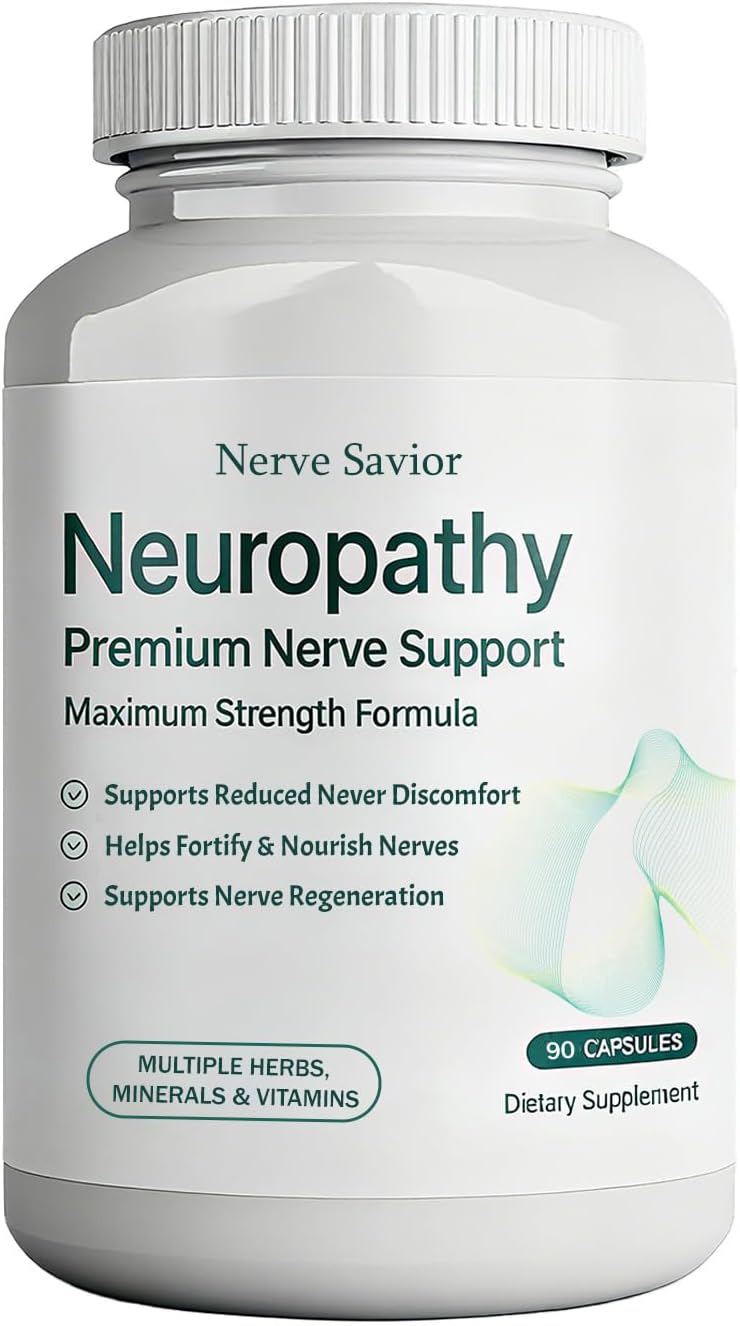 for Neuropathy - 600mg Alpha Lipoic Acid + B Vitamins & Herbal Blend for Nerve Health, Natural Energy – 90 Capsules