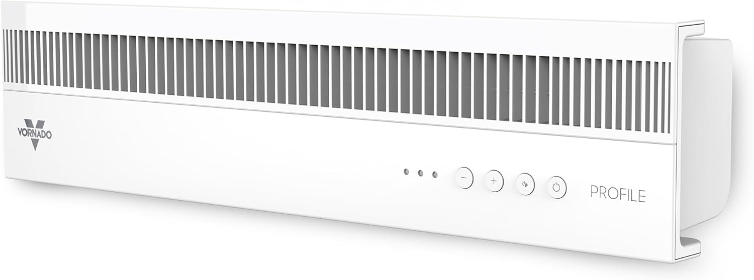Vornado PROFILE® Window Fan, Whole Room Air Circulator, Reversible Exhaust, Quiet Operation, 3 Speed Settings, Low Profile Window Fan for Kitchen, Bedroom, and Home, White