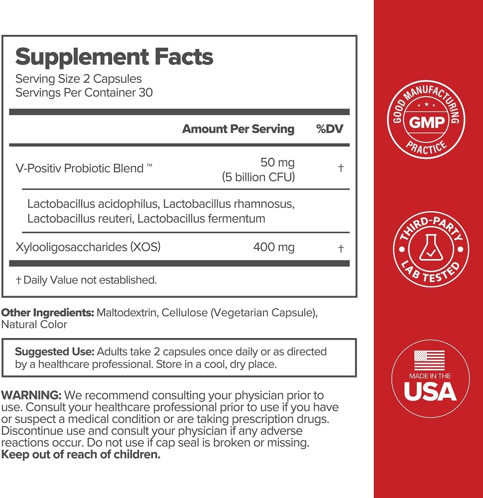 O Positiv URO Vaginal Probiotics for Women pH Balance with Prebiotics & Lactobacillus – Vaginal Health Supplement – Promote Healthy Vaginal Odor & Flora, 60 Count (Pack of 1), 1 Month Supply - Image 6