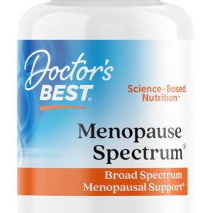 Doctor's Best Menopause Spectrum with EstroG-100 - Menopause Support Supplement for Women, Hot Flashes & Night Sweats Support, Helps Dryness, Gluten Free, Soy Free, Vegan Capsules - 30 Veg Caps