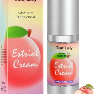 Natural Bioidentical Estriol Cream for Women Menopause Relief Silky Estrogen Cream for Vaginal Dryness 1oz 2 Month Supply
