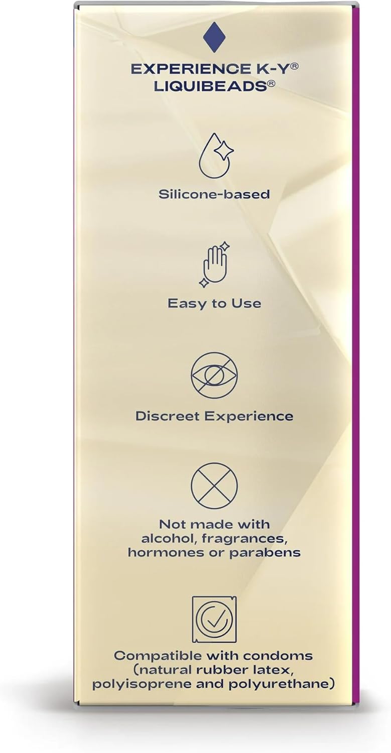 K-Y Liquibeads Vaginal Moisturizer for Women, Silicone Lube Vaginal Suppository, Vaginal Lubricant Helps Reduce Pain Due to Vaginal Dryness, 6 Vaginal Suppositories & 6 Vaginal Applicators - Image 2