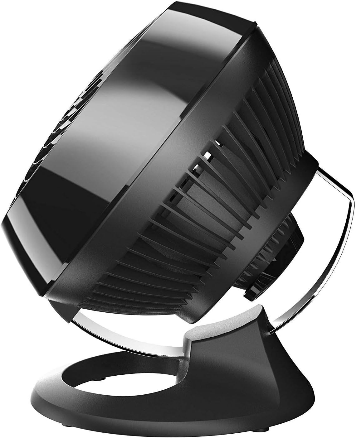 Vornado 460 Small Desk Fan with 3 Speed Settings, Adjustable Tilt Chrome Glide Bar, for Bedroom, Office, Home, Air Circulation up to 70 Feet, Quiet Table Fan, Black - Image 4