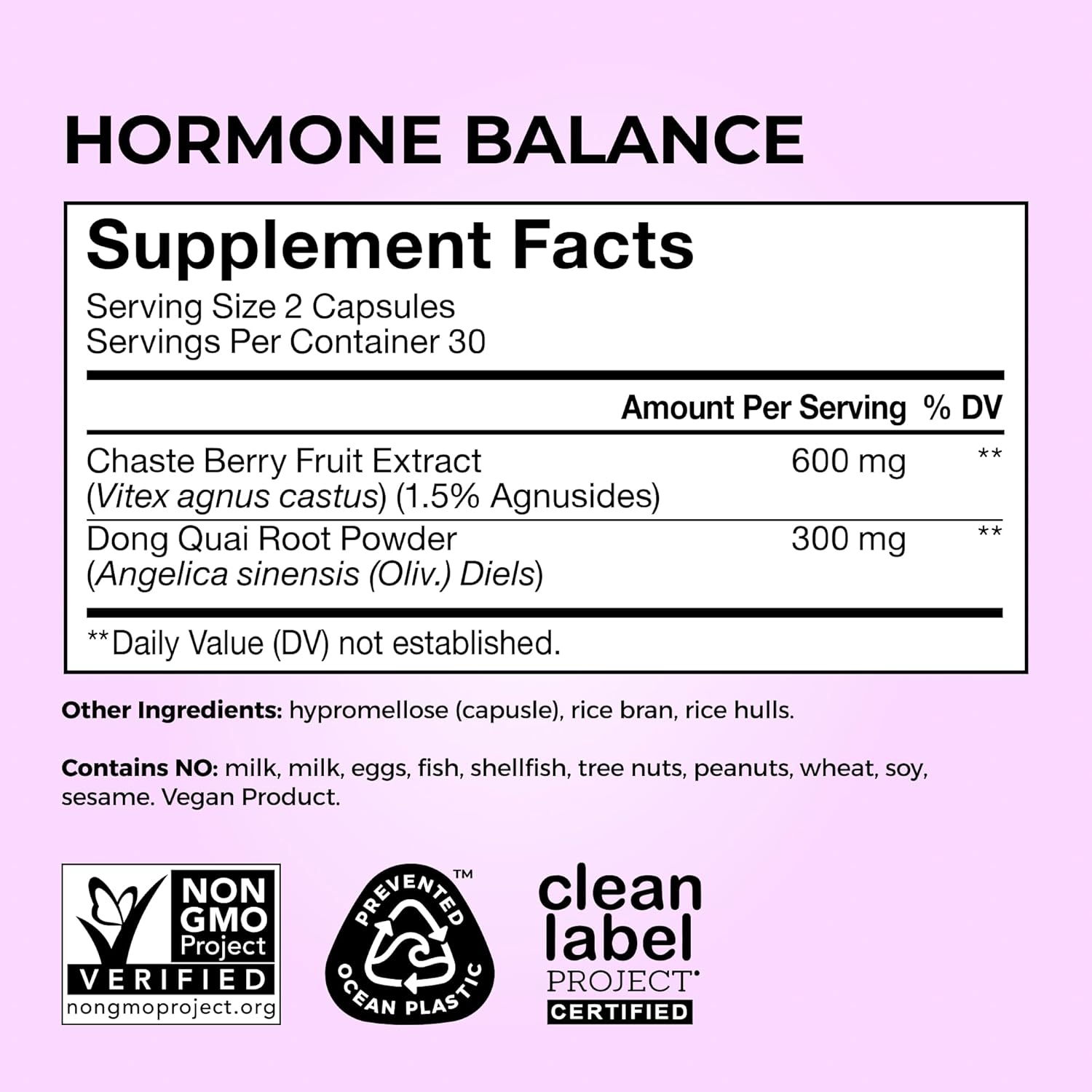 HUM Hormone Balance for Women, Supplement for Women's Health with Chasteberry & Dong Quai, Support for PMS Symptoms, Cramps, Irritability, Hormonal Balance, Monthly Support, 60 Capsules - Image 4