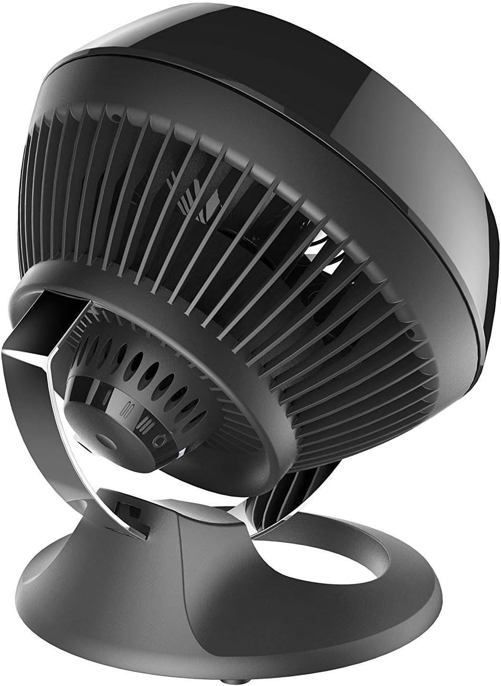 Vornado 460 Small Desk Fan with 3 Speed Settings, Adjustable Tilt Chrome Glide Bar, for Bedroom, Office, Home, Air Circulation up to 70 Feet, Quiet Table Fan, Black - Image 3