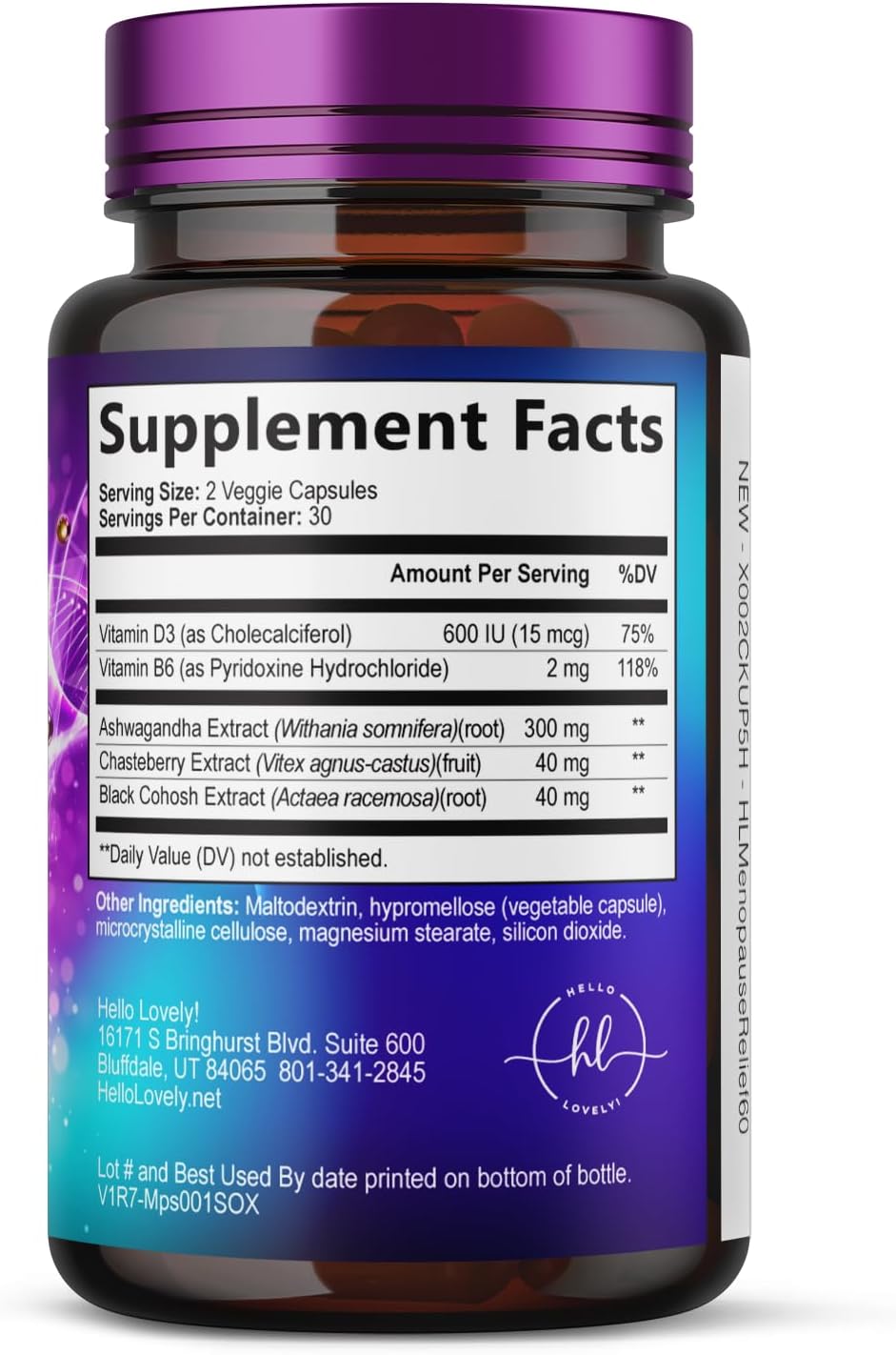 Menopause Supplements for Women - Complete Hot Flash Night Sweats & Menopause Relief Pills, Probiotics with Dong Quai & Black Cohosh for Vaginal, Digestive Support - 60 Capsules - Image 9