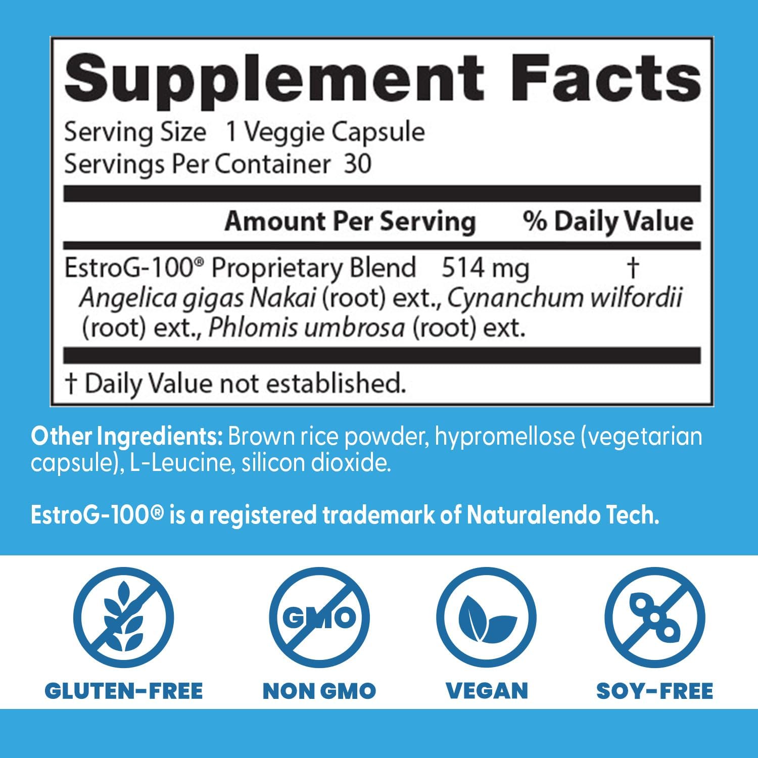 Doctor's Best Menopause Spectrum with EstroG-100 - Menopause Support Supplement for Women, Hot Flashes & Night Sweats Support, Helps Dryness, Gluten Free, Soy Free, Vegan Capsules - 30 Veg Caps - Image 3