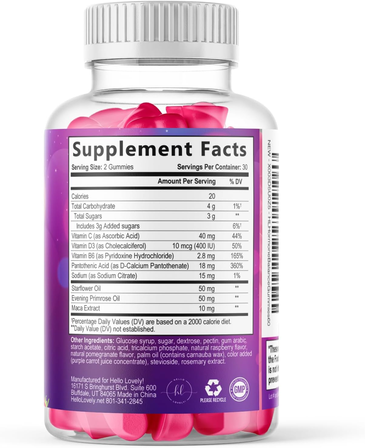 Menopause Supplements for Women - Complete Natural Mild Hot Flashes & Night Sweats Support, Multi Benefit Menopause Relief Gummy, Support for Balance & Energy, Gluten-Free & Non-GMO - 60 Gummies - Image 9