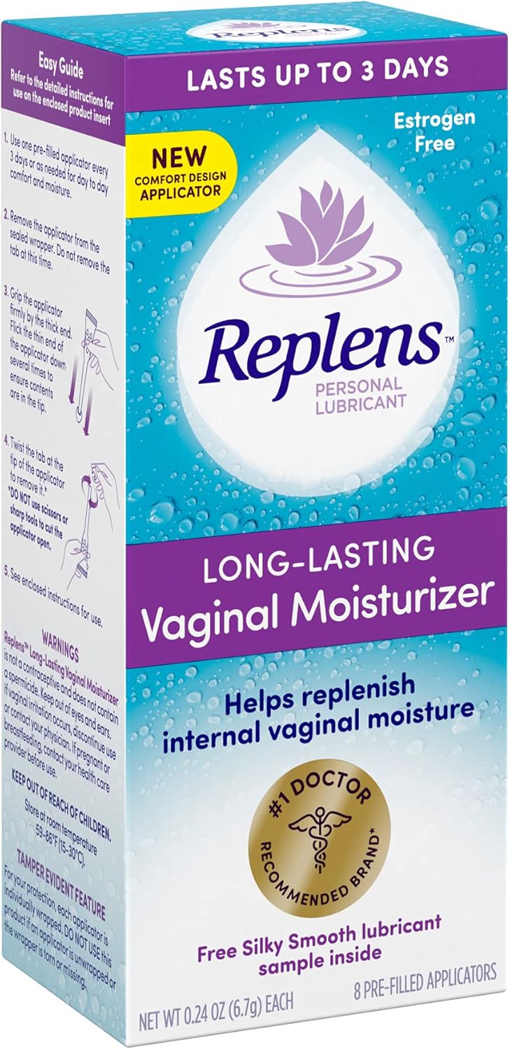 Replens Long-Lasting Vaginal Moisturizer, 8ct with Single-use applicator (Pack of 2) - Image 8