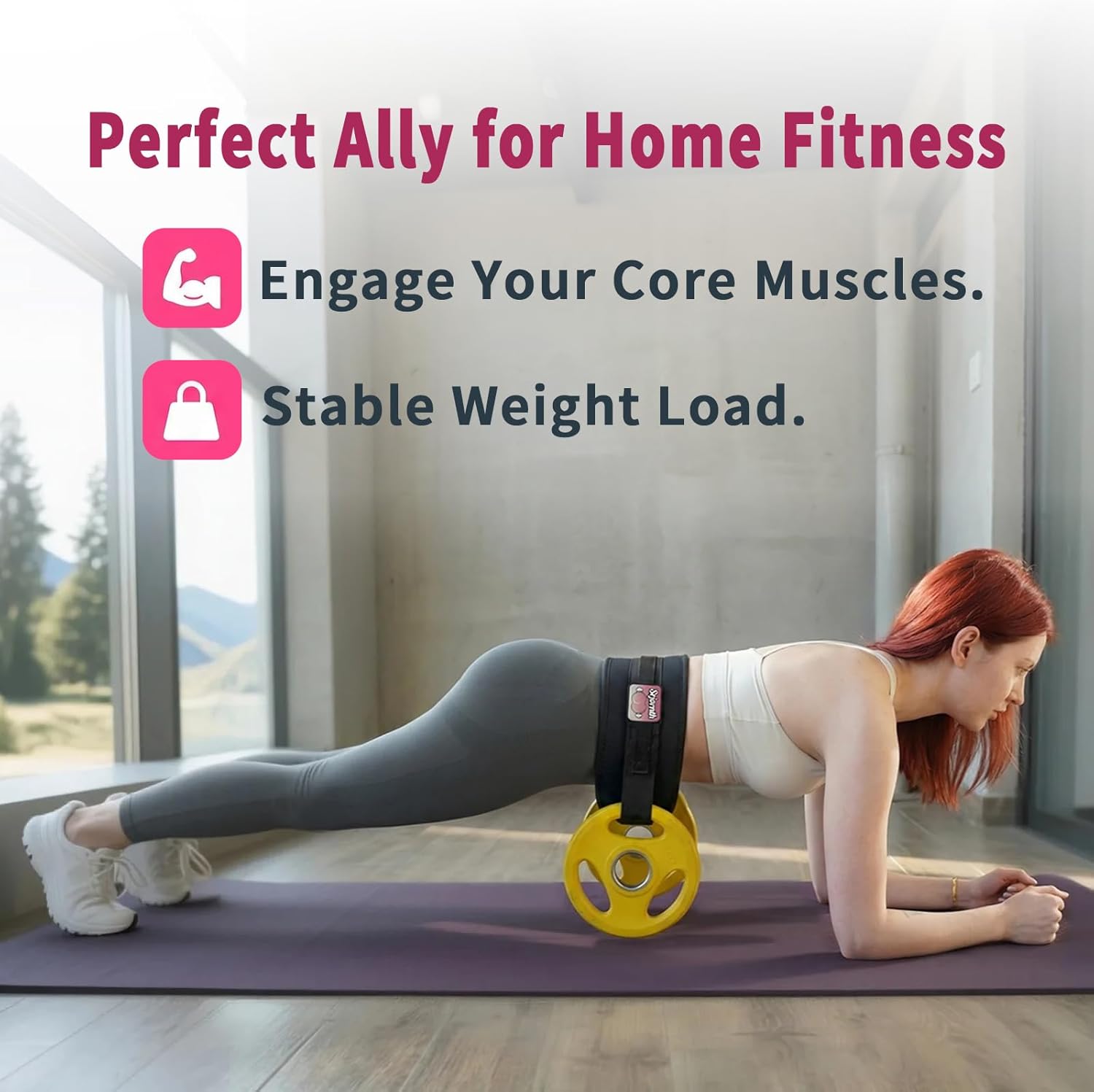 Pro Portable Hip Thrust Belt - Premium Booty Builder for Dumbbell & Kettlebell Workouts | Gym, Home & Travel Glute Trainer | Lightweight & Foldable Design | Attached is a Velcro badge |Slip-Resistant Padding for Hip Protection (Black) - Image 8
