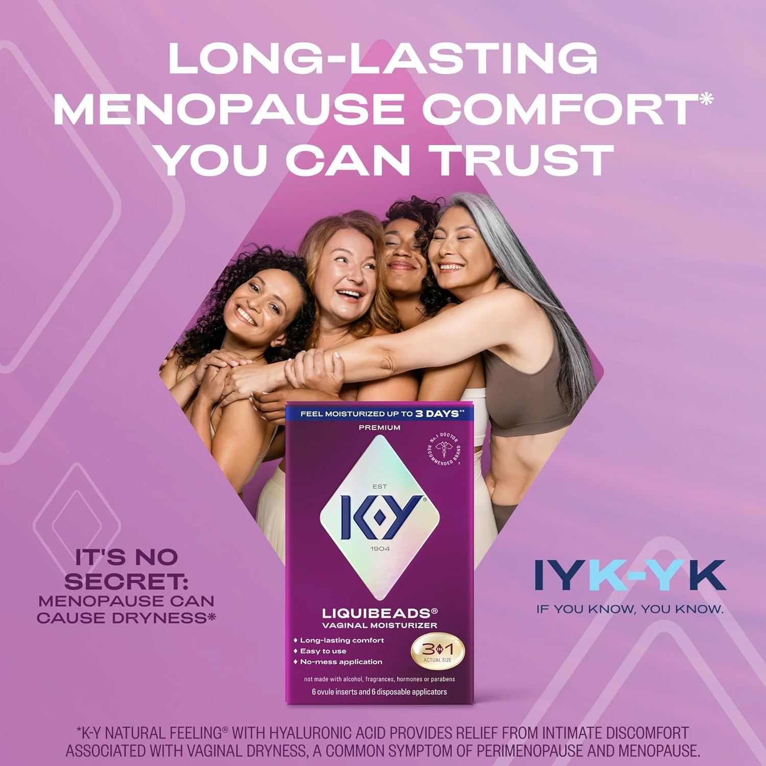 K-Y Liquibeads Vaginal Moisturizer for Women, Silicone Lube Vaginal Suppository, Vaginal Lubricant Helps Reduce Pain Due to Vaginal Dryness, 6 Vaginal Suppositories & 6 Vaginal Applicators - Image 8