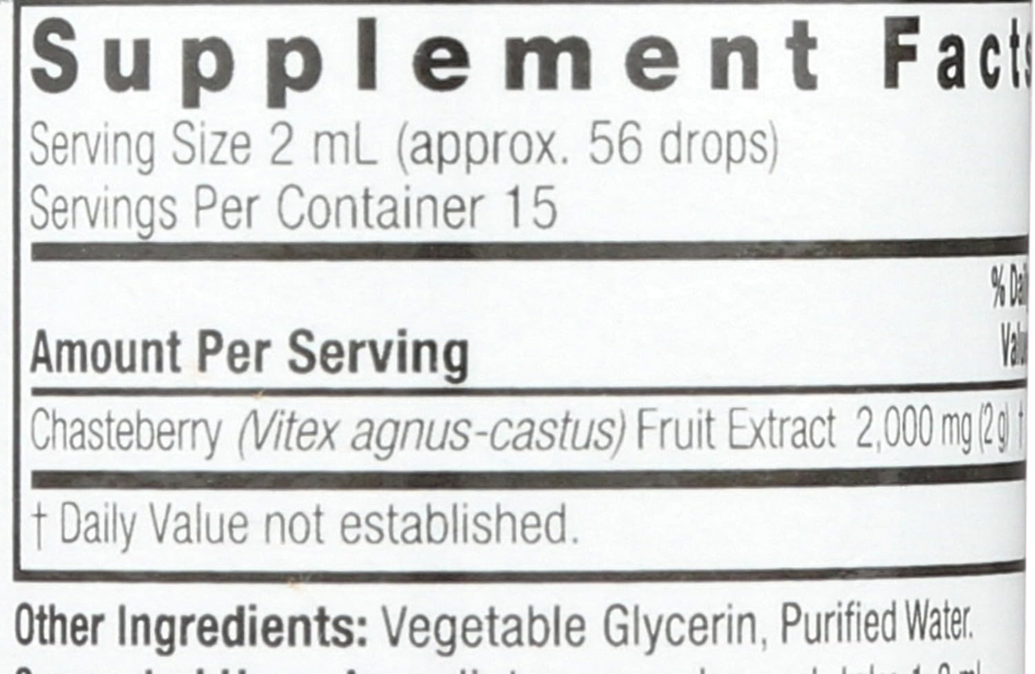 Nature's Answer Vitex Berry | Supports Healthy Female Hormonal Balance | Alcohol-Free, Gluten-Free, Kosher Certified & No Preservatives 1oz - Image 4