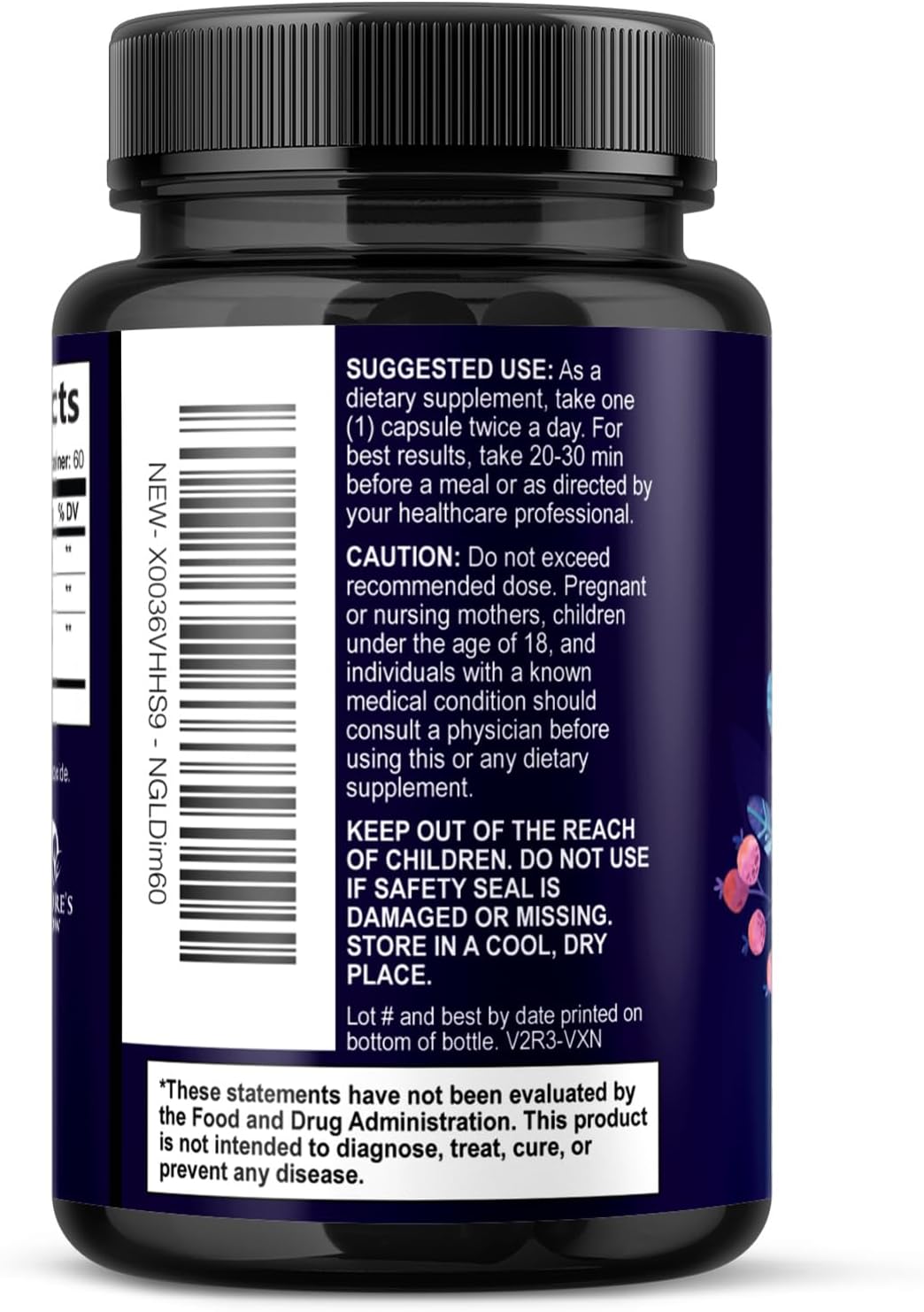 Menopause Supplements for Women - Natural Hormone Support with DIM, BioPerine & Broccoli Extract - Menopause Relief and Balance Antioxidant, for Hot Flashes and Night Sweats Support - 60 Capsules - Image 8