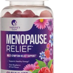 Menopause Supplement for Women - Complete Multi-Benefit Menopause Relief Gummy for Mild Hot Flashes & Night Sweats, Natural Balance & Energy Support, Menopausal Vitamins, Gluten Free - 60 Gummies