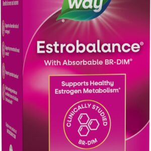 Nature's Way Estrobalance, Absorbable BR-DIM, Supports Healthy Estrogen Metabolism*, Vegan, Gluten Free, 60 Tablets (Packaging May Vary)