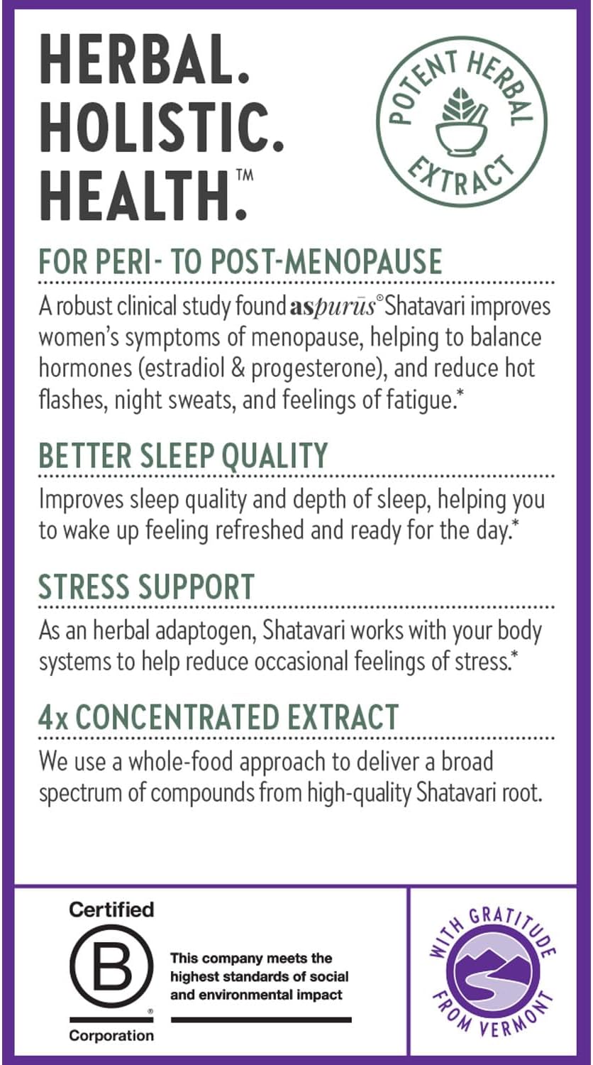 New Chapter Shatavari Supplement for Peri-Menopause & Post-Menopause Support – 4X Concentrated Herb Shatavari Relieves Hot Flashes & Night Sweats, Balances Women’s Hormones - Herbal Sleep Aid*, 30 ct - Image 8