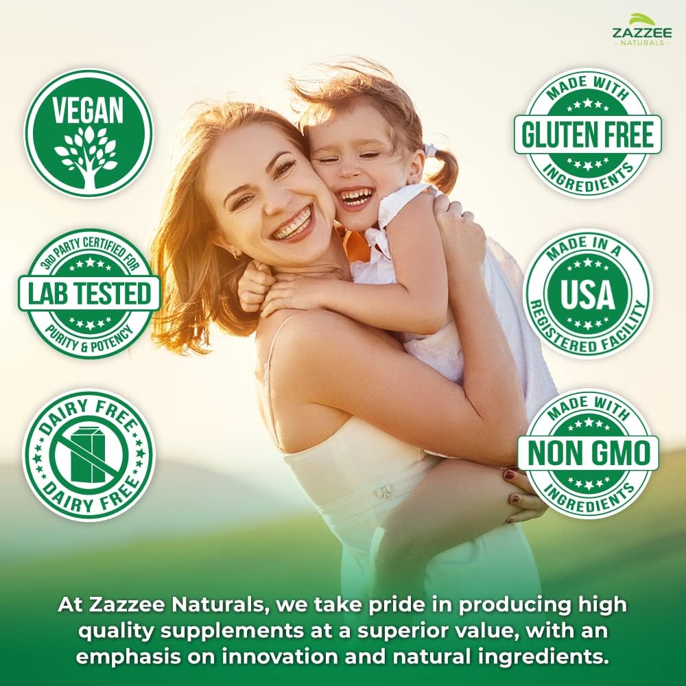 Zazzee USDA Organic Vitex 4:1 Extract, 120 Vegan Capsules, 4 Month Supply, Chaste Berry, Hormonal Balance & Cycle Support for Women, Certified Kosher, Vitex Agnus-Castus, Non-GMO, Made in the USA - Image 8