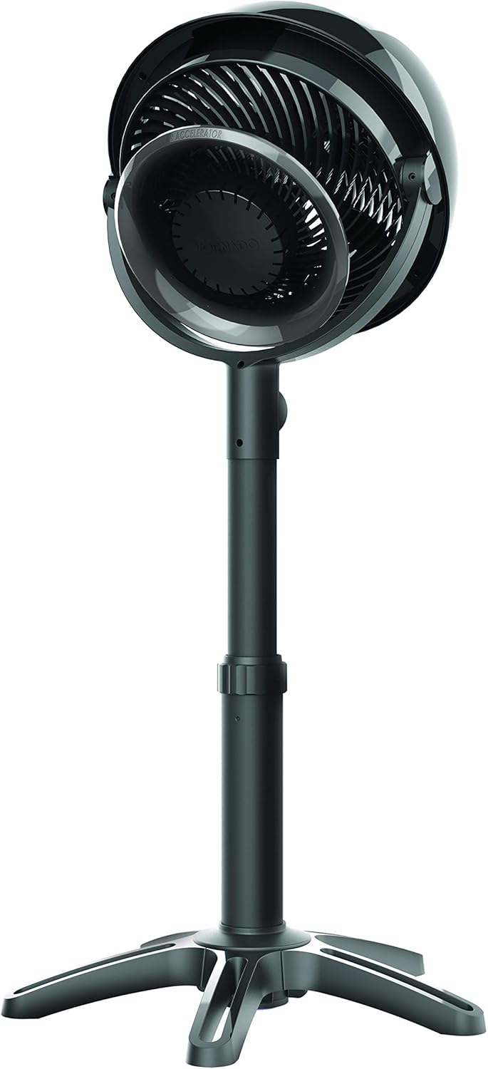 Vornado 7803 Large Pedestal Whole Room Air Circulator, Fan with Adjustable Height, 33-40 in, 3 Speed Settings, Removable Grill for Cleaning, Black Standing Floor Fan for Bedroom - Image 4