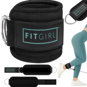 FITGIRL Ankle Strap for Cable Machine – Premium Padding and Comfort for Cable Exercise Machines, Cable Exercise Attachment for Home & Gym, Glute Workouts - Kickbacks, Leg Extensions, Hip Abductors