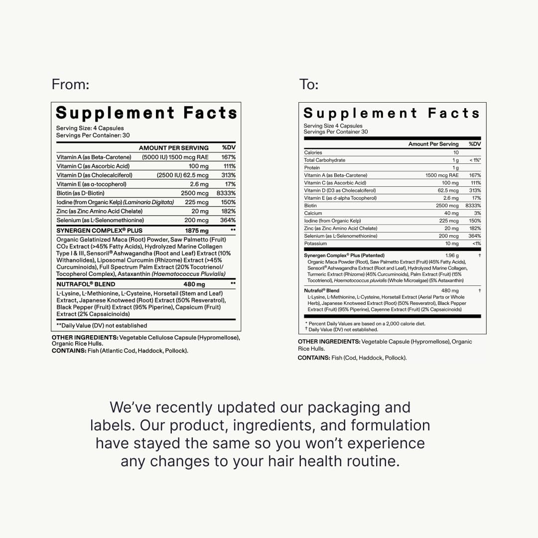 Nutrafol Women's Balance Hair Growth Supplement and Hair Serum, Ages 45 and Up, Clinically Tested for Visible Thickness and Strength - 1 Month Supply, 1.7 Fl Oz Bottle - Image 8