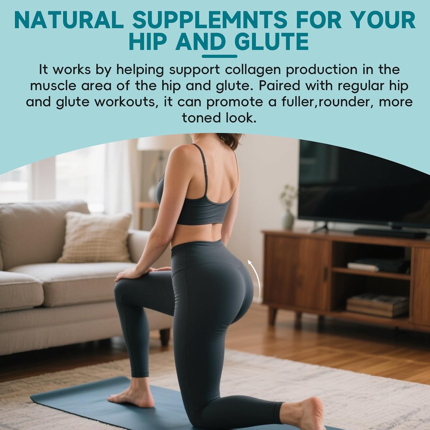 Hip Booty Enhancing Fast Gummy,Vegan Weight Gainer Gummies,Gummies with Multivitamins and Herbal Extracts,Gym Workouts & Beach Days for Women Seeking Curved Silhouette - Image 3