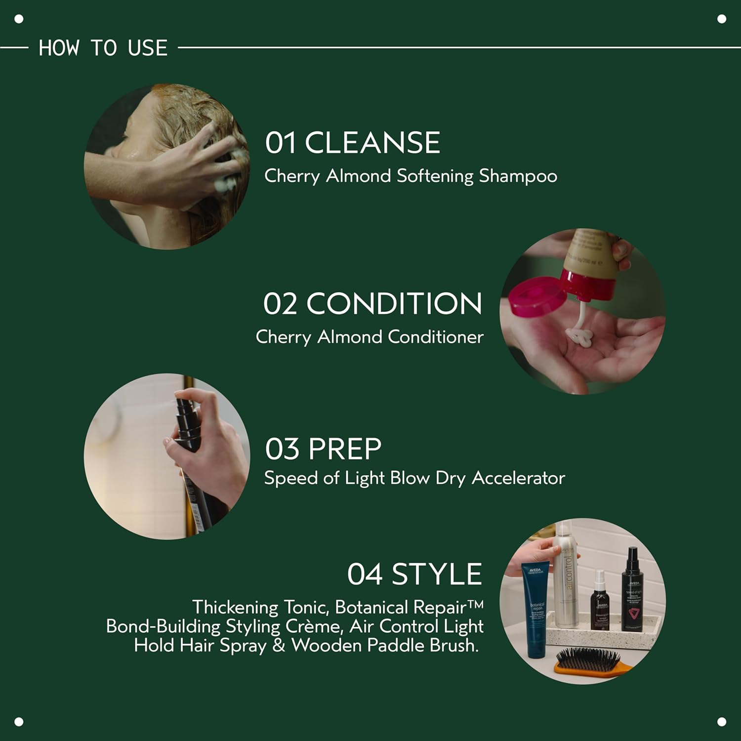 Aveda Cherry Almond Softening Shampoo | Adds Softness and Shine | for Normal to Dry Hair | 97% Naturally Derived* | Silicone Free | Iconic Cherry Almond Aroma of Tonka, Orange, Ylang Ylang - Image 5