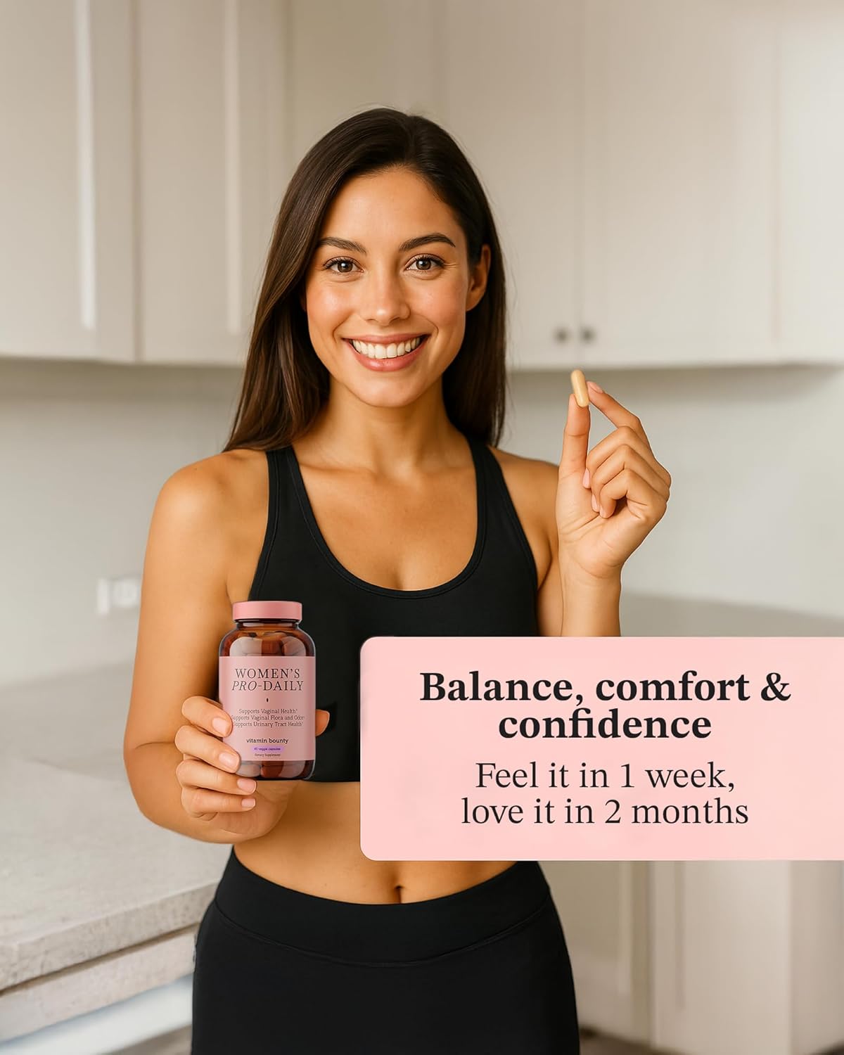 Vitamin Bounty Pro-Daily Vaginal Probiotics for Women – 10 Billion CFU, 5 Strains with Cranberry & Prebiotics – Womens Probiotic for pH Balance, Digestive, Yeast & Urinary Support – 60 Capsules - Image 4