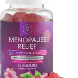 Menopause Supplements for Women - Complete Natural Mild Hot Flashes & Night Sweats Support, Multi Benefit Menopause Relief Gummy, Support for Balance & Energy, Gluten-Free & Non-GMO - 60 Gummies