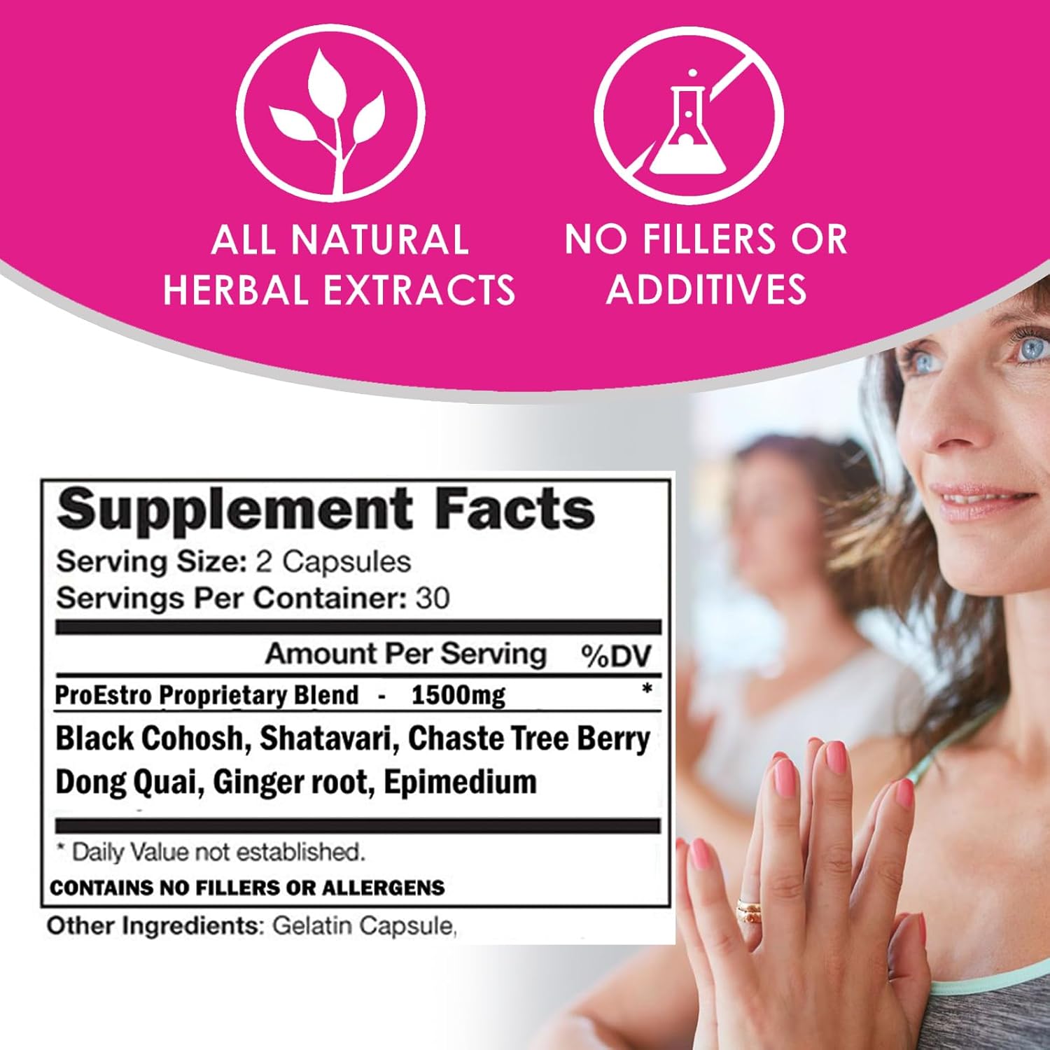VH Nutrition PROESTRO | Estrogen Support* Supplement for Women | Extra Strength Hormone Balance* for Her | 60 Capsules in Easy to Swallow Pills - Image 4