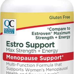 Quality Choice Estro Support Max + Energy Tablets Menopause Support 30 Count