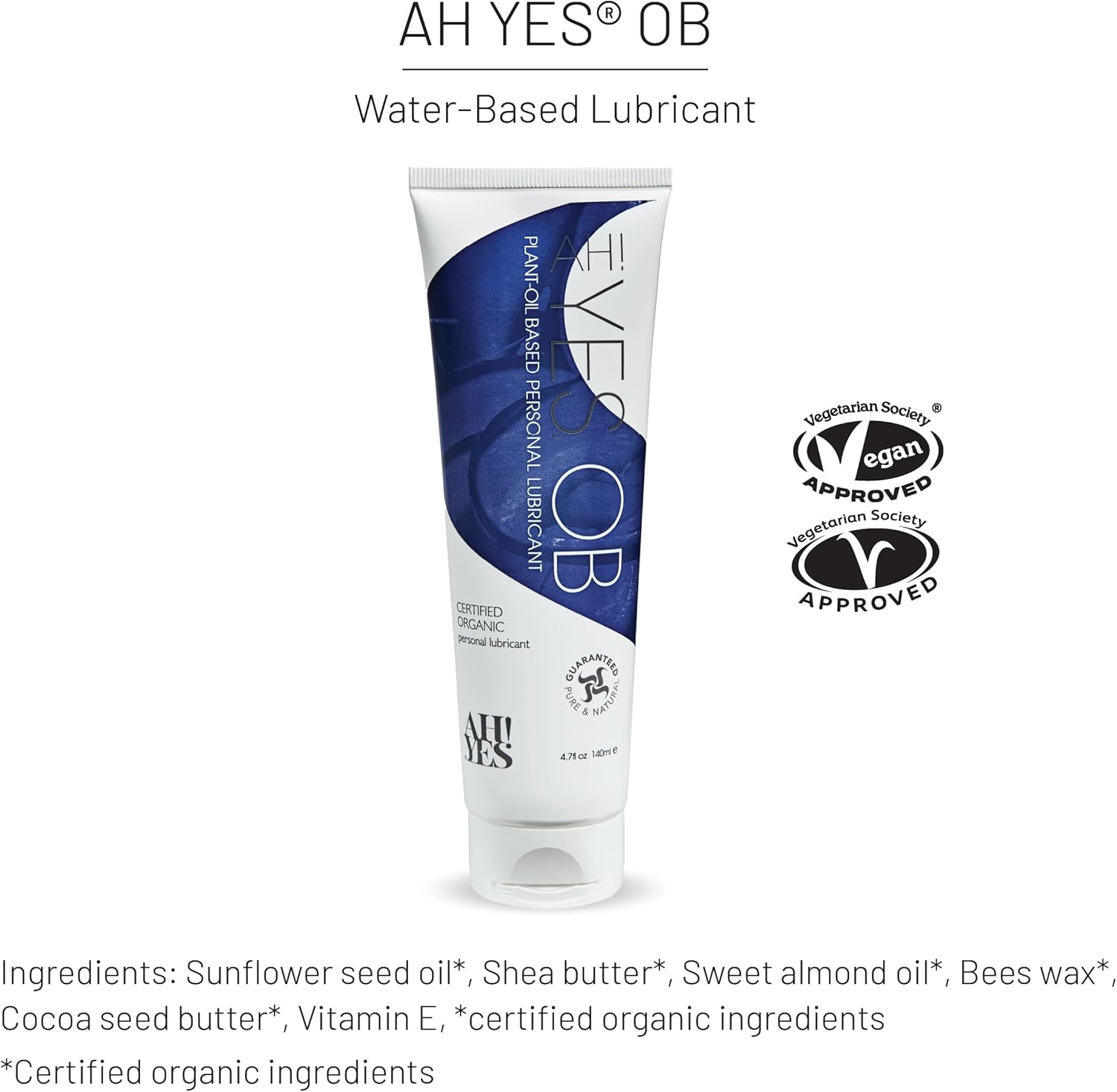 AH! YES® Double Glide Lubricant Bundle | Water-Based & Plant Oil-Based Lubricants | Certified Organic, Long-Lasting & Hydrating | Natural Lubricants (WB, 3.4fl oz + OB, 4.7fl oz) - Image 8