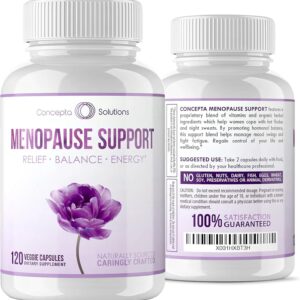 Menopause Support - Menopause Relief and Weight Management Support - for Hot Flashes, Night Sweats Relief and Energy - 120 Capsules - Made in USA