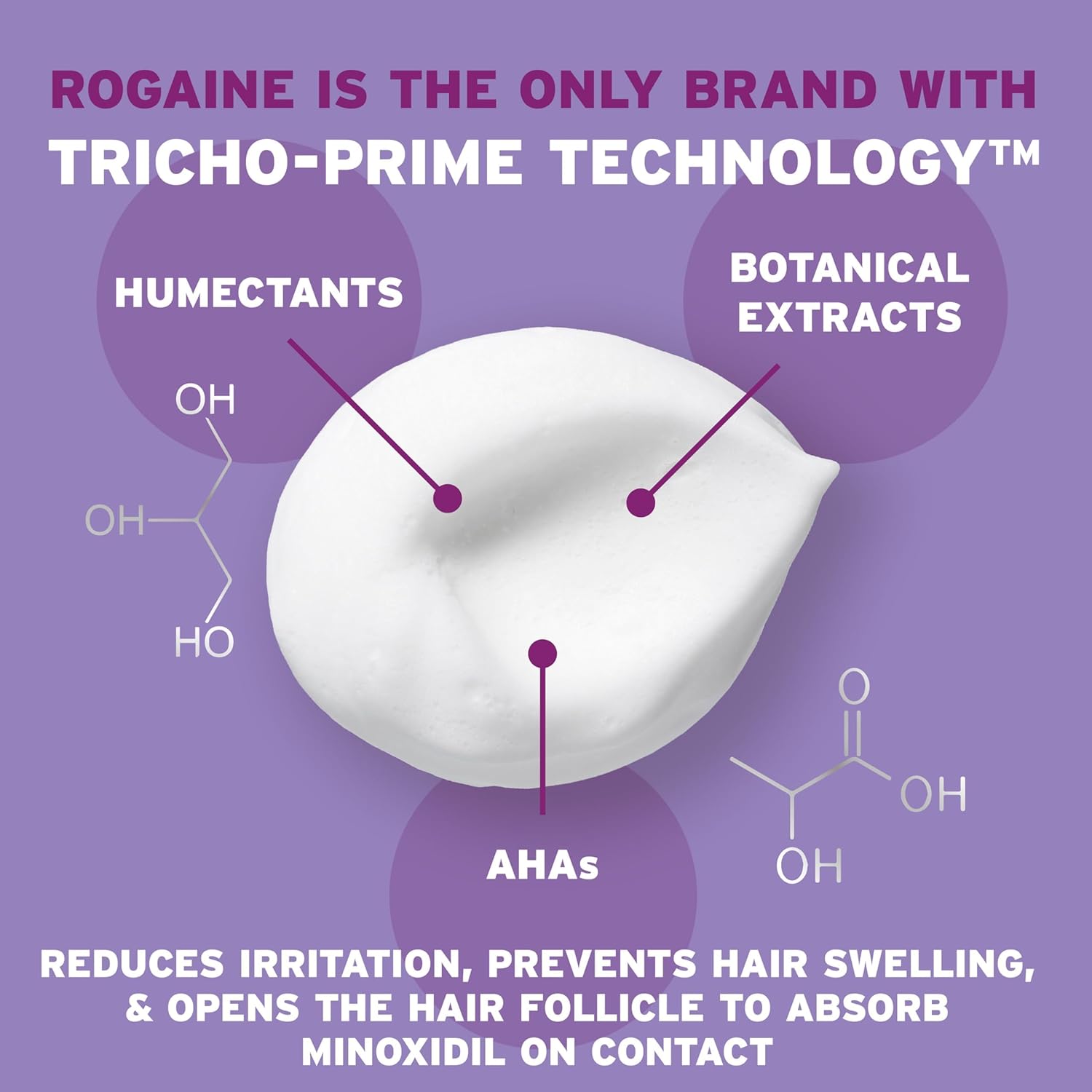 Rogaine 5% Minoxidil Foam, Topical Once-A-Day Hair Loss Treatment for Women to Regrow Fuller, Thicker Hair, Unscented, 2-Month Supply, 2.11 oz - Image 3