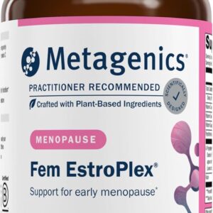 Metagenics Fem EstroPlex - Early Menopause Support Supplement* - with Dandelion Root, Valerian Root, Stinging Nettle, Chasteberry & Motherwort - Supports Hormone Balance, Energy & Mood* - 90 Tablets