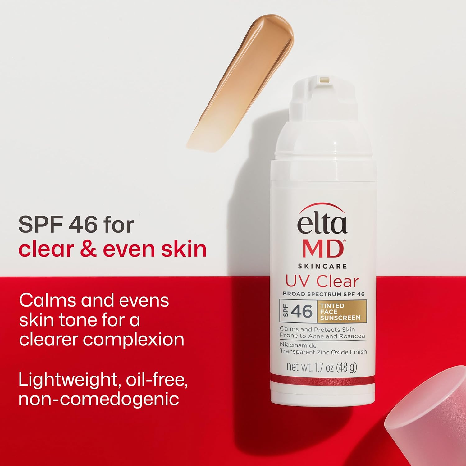 EltaMD UV Clear Face Sunscreen, Oil Free Sunscreen for Sensitive Skin with Zinc Oxide, Dermatologist Recommended - Image 2