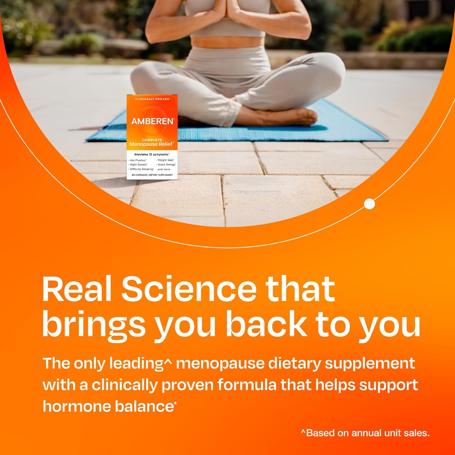 Amberen Menopause Supplement for Women, 60 Capsules, Clinically Proven, Helps Support Hormone Balance, Helps Relieve 12 Menopause Symptoms: Hot Flashes, Night Sweats, Mood Swings and More - Image 5
