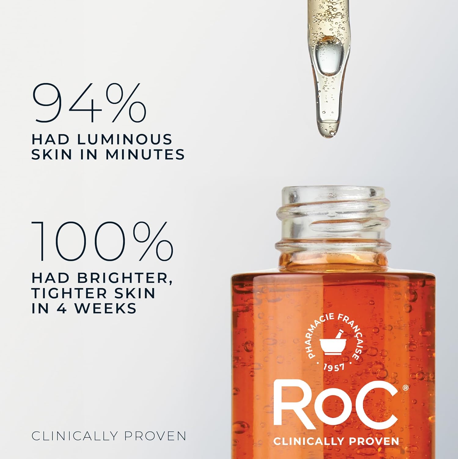 RoC Multi Correxion Revive + Glow 10% Active Vitamin C Serum for Face, Daily Anti-Aging Wrinkle and Skin Tone Skin Care Treatment, Brightening Serum , 1 Fluid Ounce (Packaging May Vary) - Image 4