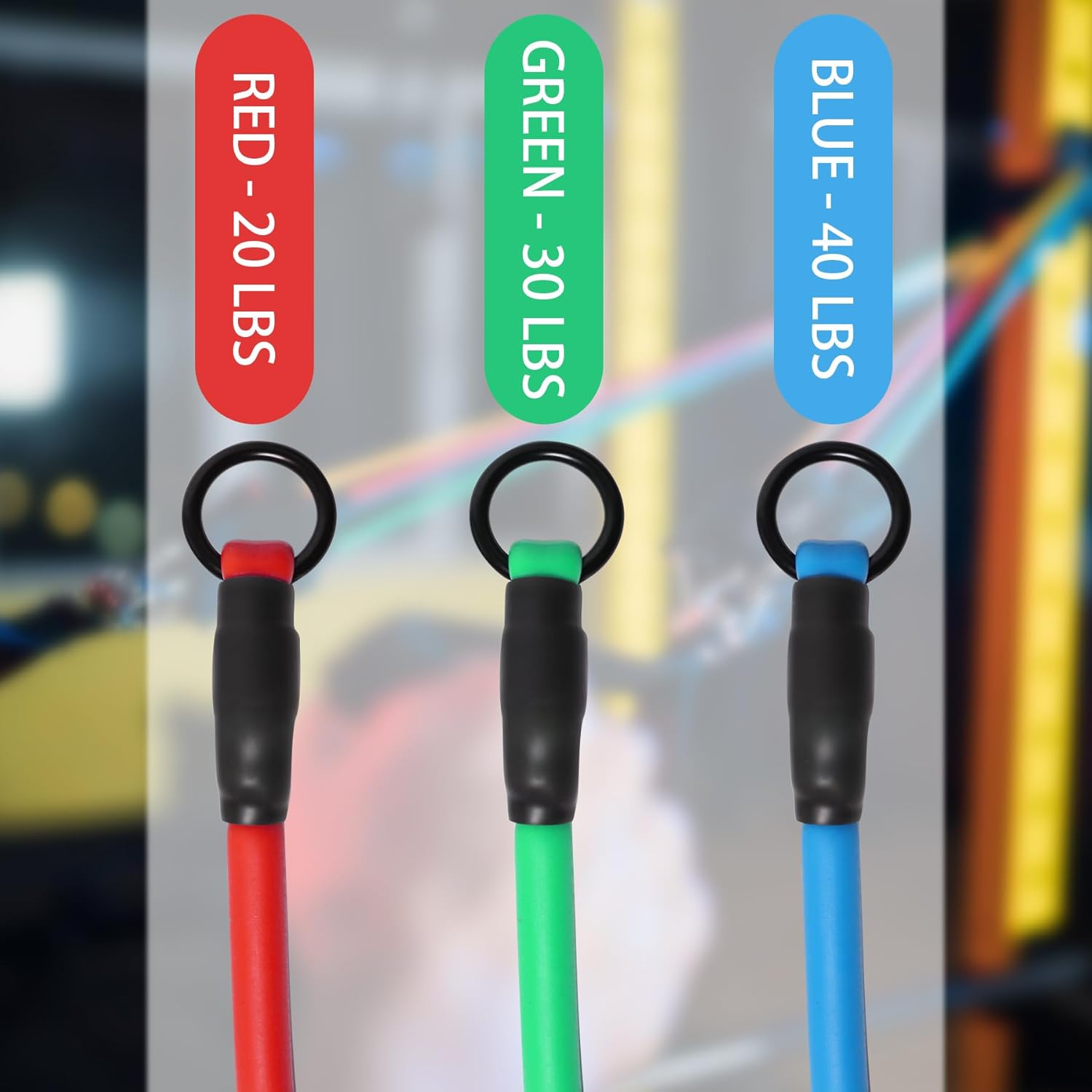 Resistance Bands with Handles for Working Out Women and Men, Exercise Bands with Door Anchor, Stretch Bands for Home Workouts, Simple Guide Included - Image 5