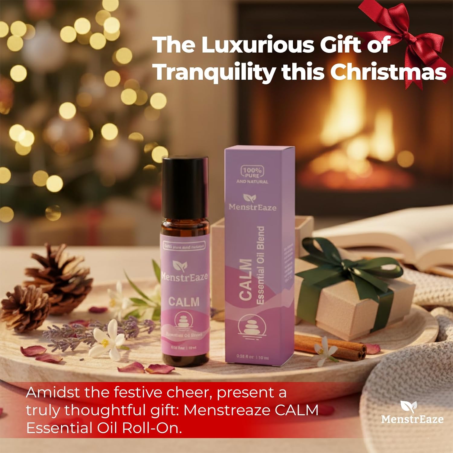 Natural Calm Essential Oil Roll On with Lavender, Neroli, Bergamot, & Rosehip Oil, Stocking Stuffer for Girls and Women, Stress Relief, Long Lasting Emotional Balance, Self Care Gifts for Women, 10ml - Image 5