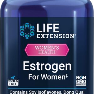 Life Extension Estrogen for Women, Helps Relieve hot Flashes and Night Sweats, Soy isoflavones, Norway Spruce Extract, chasteberry, Hormone-Free, Gluten Free, Non-GMO, Vegetarian, 30 Tablet